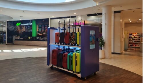 Der SB-Kofferautomat im Forum Hanau. (Foto: Assima hoch 2/Kofferraum)