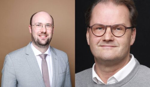 Torben Schütz, stellvertretender Hauptgeschäftsführer des HDS/L (li.) und Thomas Lange, Hauptgeschäftsführer von German Fashion und Geschäftsführer/Vizevorsitzender des IVPS (Foto: HDS/L, German Fashion)