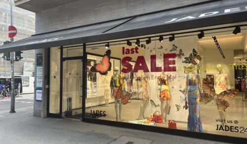 Ende einer Ära: Der Designer Store Jades hat Ende Mai geschlossen. (Foto: Redaktion)