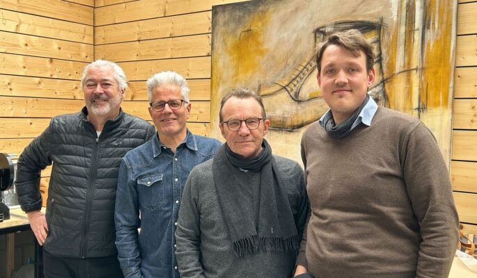 (v.l.n.r.): Rudolf Scherf, Jürgen Gerber, Rolf Rainer und Felix Adler – die vier Draufgänger (Foto: Redaktion)