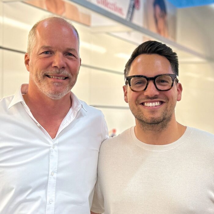 Michael Romberg und Jonas Gurcke (Jana Shoes) (Foto: Expo Riva Schuh) 