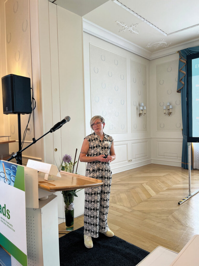 OIga Wedel stellte den aktuellen Stand und mögliche Überarbeitungen der EUDR vor. (Foto: Redaktion)