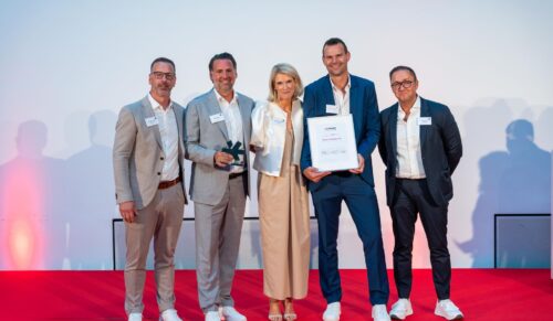 Team Tenhaag: Jürgen posch, Peter Wastl, Barbara Aichinger, Andreas Flöck und Helmut Seidl nahmen die Auszeichnung entgegen. (Foto: Kim Fotografie) 