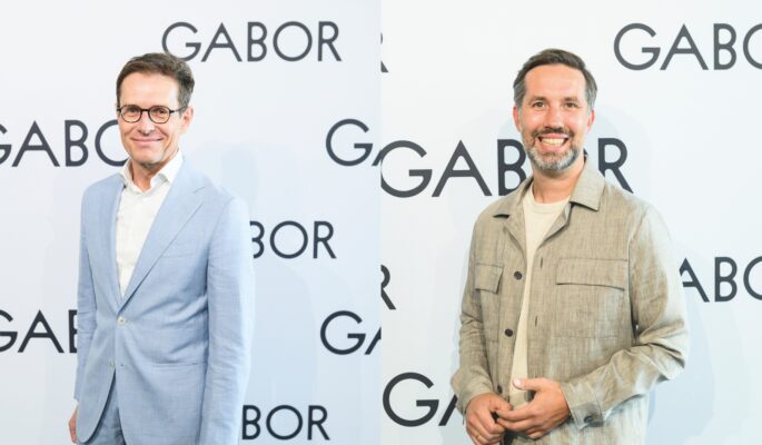 Von links nach rechts: Gabor-CEO Stefan Blöchinger und Gabor-Vorstand Vertrieb, Produkt und Marke Sascha Negele (Fotos: Gabor)