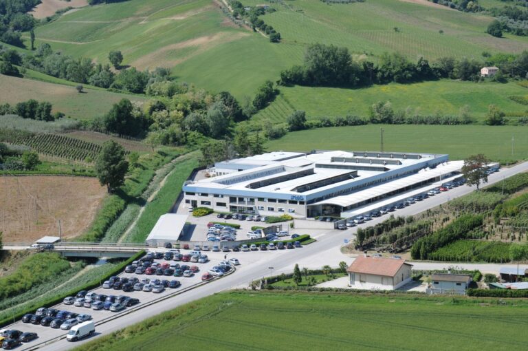 Das Unternehmensgelände von Imac in Montefiore dell’Aso in der Region Marken. (Foto: Imac)