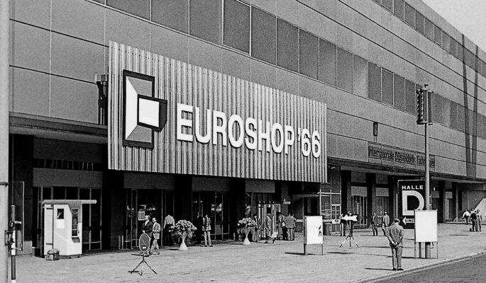 Messe im Wandel: die Euroshop 1966 (Foto: Messe Düsseldorf)