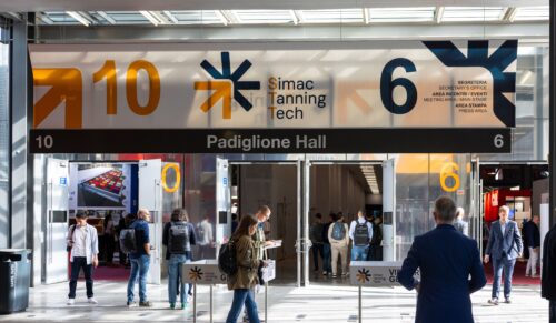 Die Simac Tanning Tech auf dem Messegelände in Mailand (Foto: Assomac)
