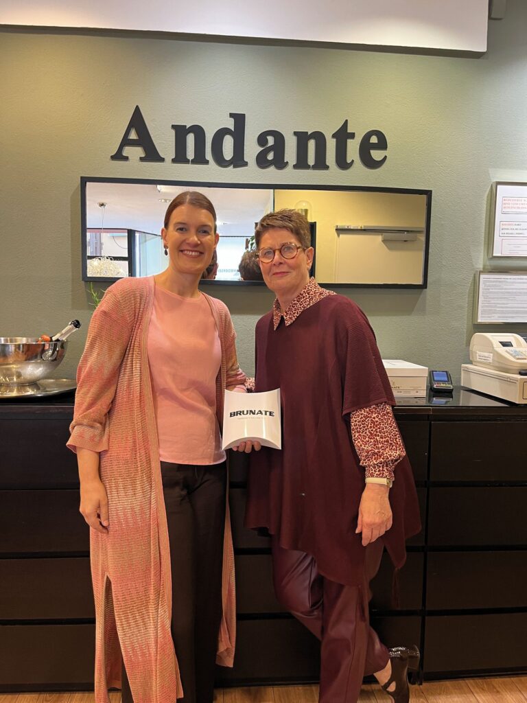 Brunate-Managing Director Stefanie Mäder und Andante-Inhaberin Ute Herzog (Foto: Redaktion)