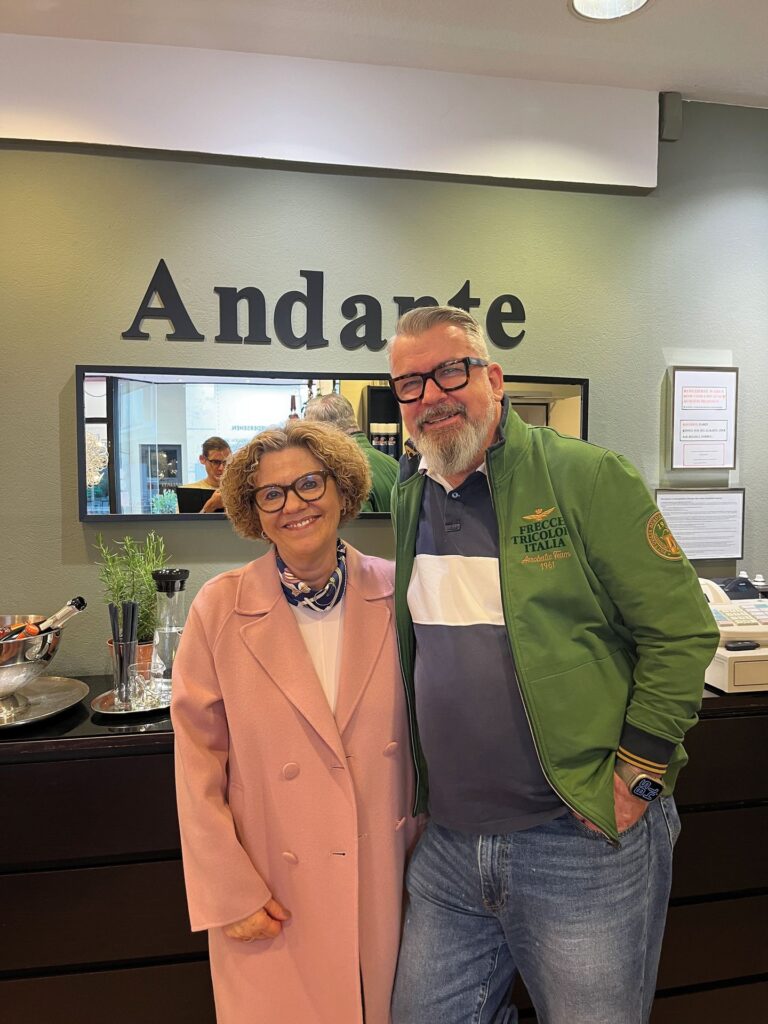 Andante-Stammkundin Birgit Hellweg mit Ehemann Wolfgang (Foto: Redaktion)