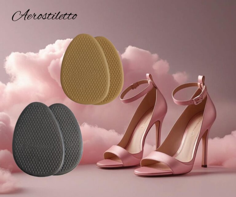 Das Produkt lässt sich unter alle High Heels mit glatter Sohle anbringen. (Foto: Aerostiletto)