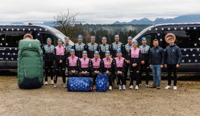 Das US-Biathlon-Team ist künftig mit Deuter-Produkten unterwegs. (Foto: Deuter)