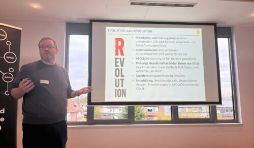 Dr. Björn Brandt auf dem Etos-Kundentag. (Foto: Redaktion)
