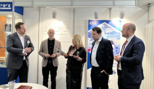 Pressekonferenz des HDS/L mit Daniel Feische, Michael Tackenberg, Michael Huth und Torben Schütz (Foto: Redaktion)