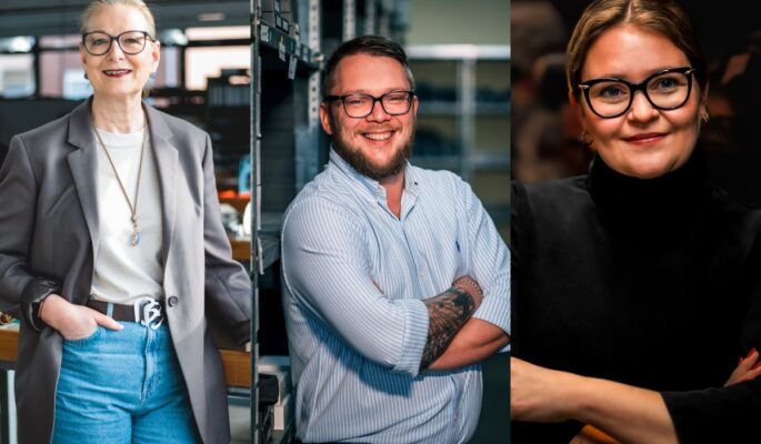 Christiane Brunk (v.l.), Artur Wagner und Friederike Salzmann. (Foto: Braun Büffel)