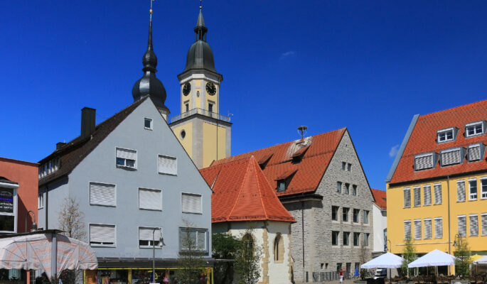 Die Crailsheimer Innenstadt (Foto: Adobe Stock)