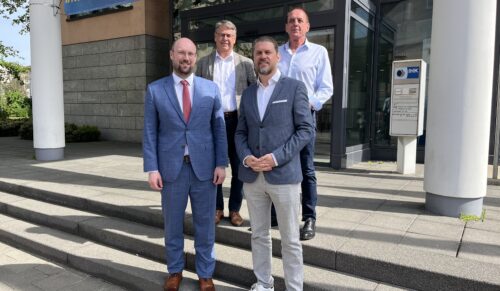 (v.l.) Torben Schütz, Manuel Hug, Manfred Junkert, Ulrich Fröhlich (Foto: HDS/L)