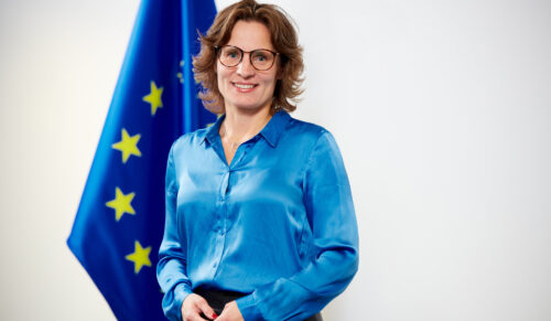 Jessika Roswall, Kommissarin für Umwelt, Wasserresilienz und eine wettbewerbsfähige Kreislaufwirtschaft (Foto: Europäische Kommission/Bogdan Hoyaux)