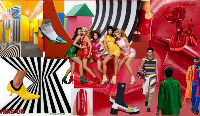 Shine on, eines der Themen, die auf der Expo Riva Schuh im Sommer vorgestellt werden. (Collage: Expo Riva Schuh)