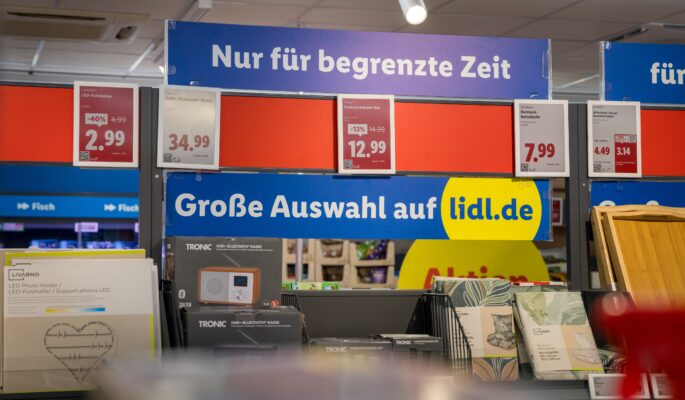 Nonfood-Präsentation bei Lidl (Foto: Patrick Walter)