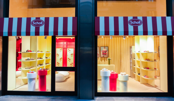Scholl-Pop-up-Store in Mailand (Foto: Scholl)