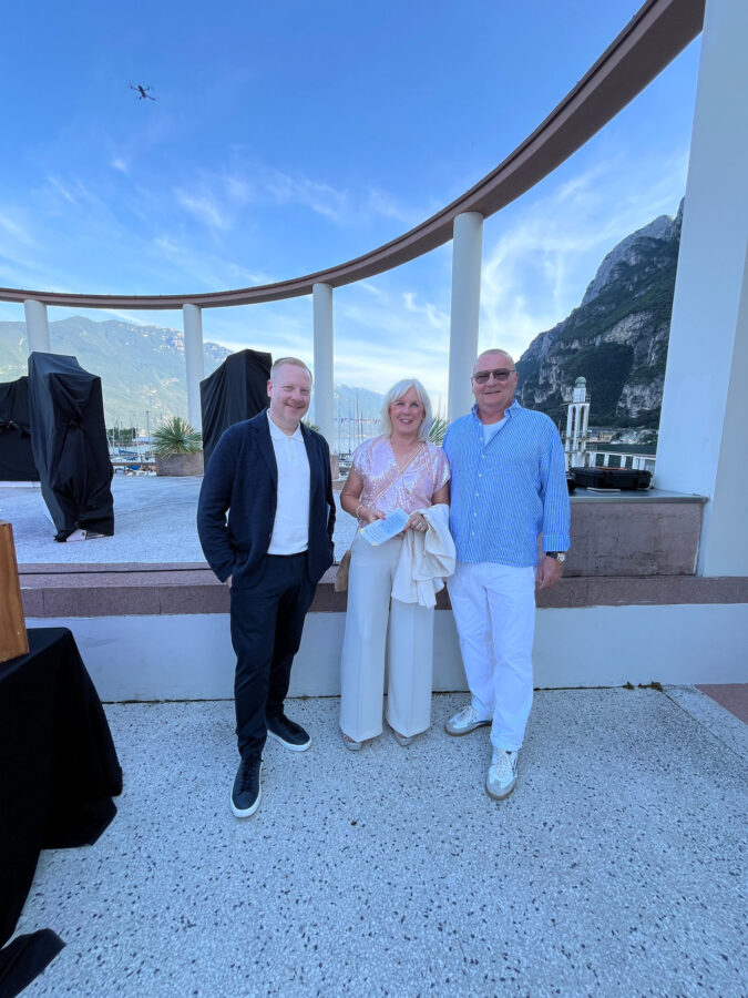 Denis Kulms, Ulrike Schleicher und Karl Schleicher (alle Cinque) (Foto: Redaktion)