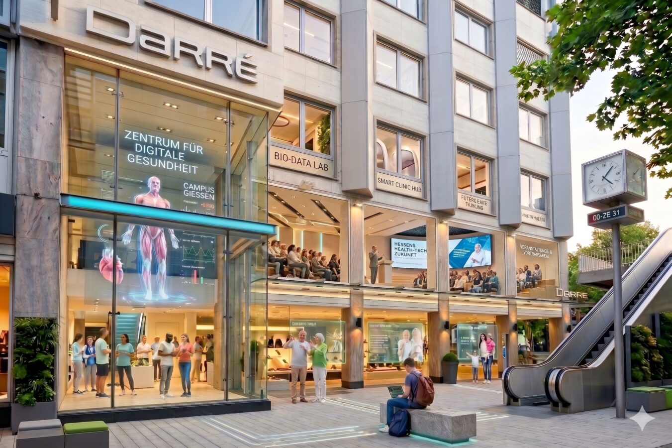 KI-generierte Darstellung des möglichen Gesundheitskonzepts für das Schuhhaus Darré (Abbildung zur Verfügung gestellt von Familie Ebert)