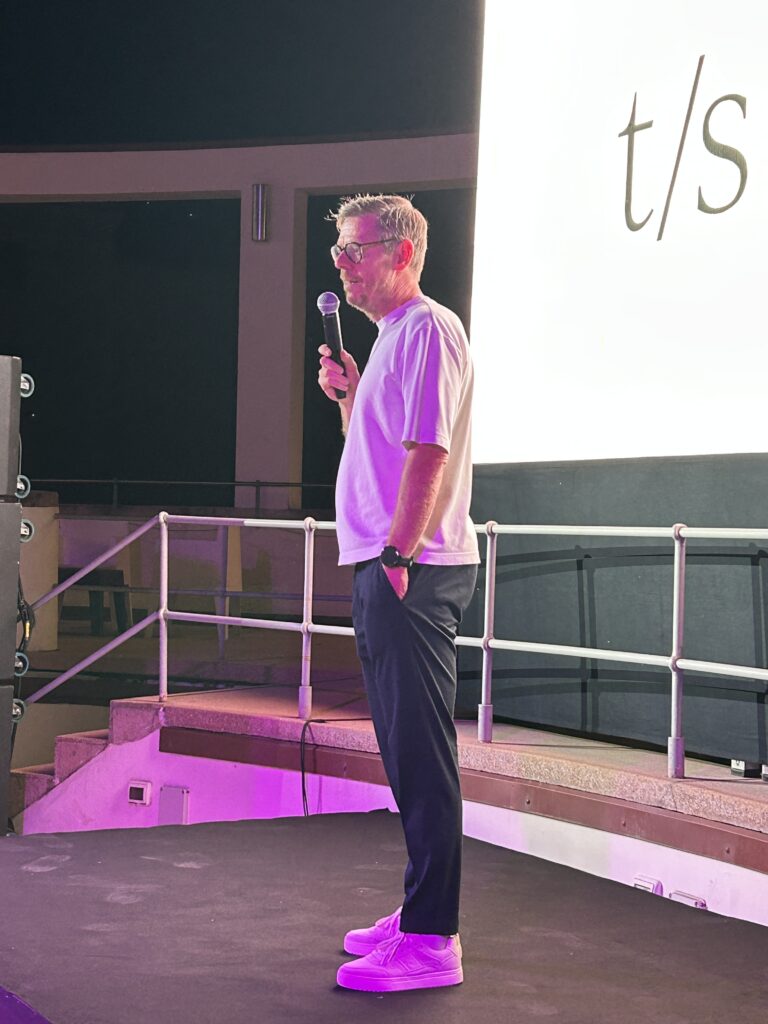 5 Jahre TS Brand Management und eine neue Lizenzmarke: Torsten Schmidt, Inhaber von TS Brandmanagement, hatte einige Neuigkeiten zu berichten. (Foto: Redaktion)