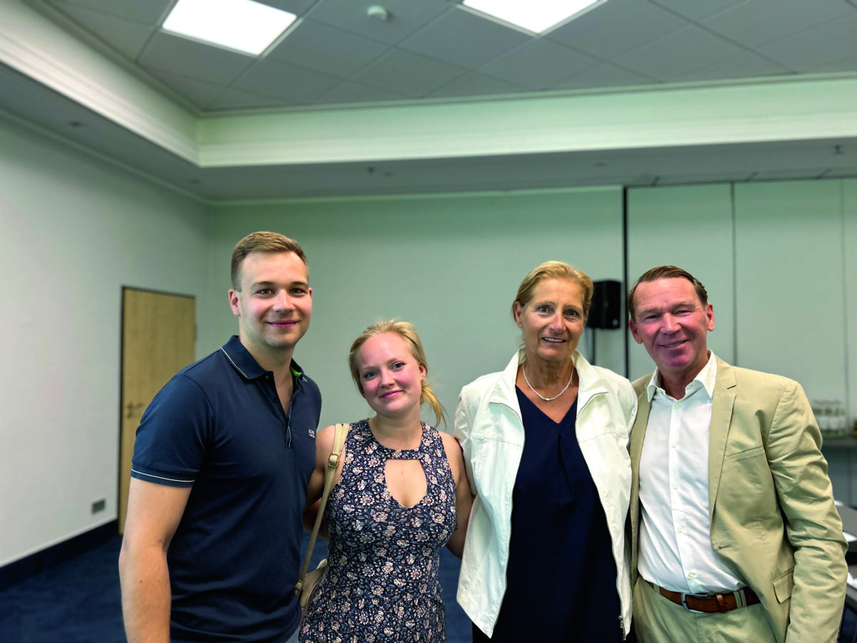 Niklas Wagner, Catharina Rohlf, Anja und Rolf Wagner (Foto: Redaktion)