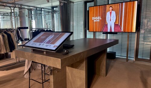 Der Digel-Flagship-Store in Düsseldorf bietet auch Wholesale-Lösungen von Fashioncloud. (Foto: Digel)