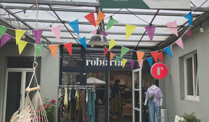 Der Store befindet sich leicht versteckt in  einem charmanten Hinterhof auf der 
belebten Düsseldorfer Nordstraße. (Foto: Redaktion) 