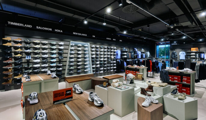 Flagship Stores in Dortmund, der im Oktober eröffnet wurde und dem Store in Hannover ähnelt. (Foto: Sport Scheck)
