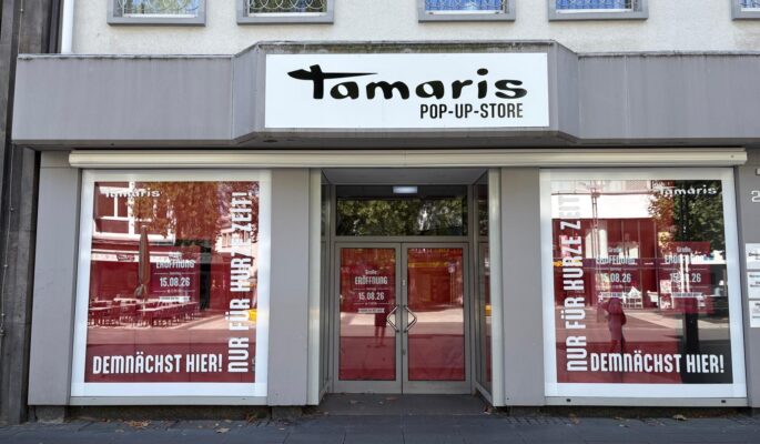 Der Tamaris Pop-up-Store in Bochum (Foto: Beckmann)