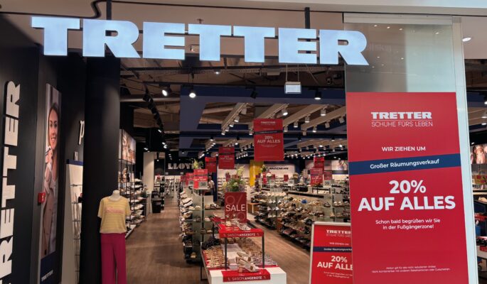 Tretter Store in den Arkaden in Erlangen (Foto: Redaktion)