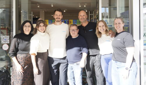 Das Lowa- und Schuh Volk-Team mit Felix Neureuther. (Foto: Lowa)