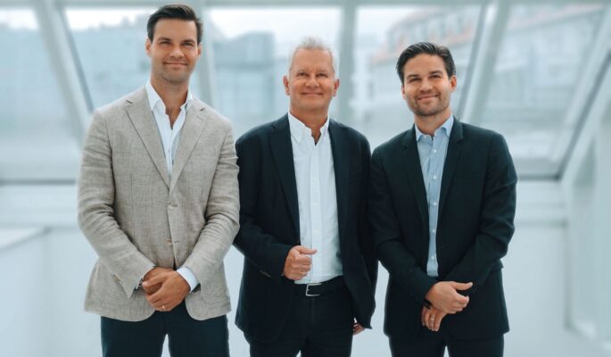 Die drei Geschäftsführer des Münchner Schuhfilialisten: Luca, Thomas und Gregor Tretter. (Foto: Tretter)